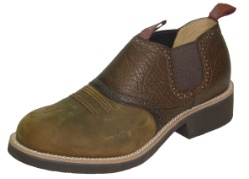 Twisted X MCD0002 for $125.00 Men's' Cow Dog Shoe Boot with Distressed Saddle Leather Foot and a Wide Round Toe